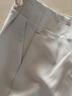 欧莎（OSA）【口碑神裤】OL高腰显瘦通勤职业西装裤休闲直筒烟管裤女夏款 米杏色A M 实拍图