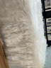 牧诺床边毯卧室地毯客厅毛绒简约加厚长毛绒可爱毯房间地毯 毛绒 纯白色 200cm*80cm 实拍图