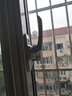 春建 加厚铝合金门窗月牙锁窗锁窗扣推拉窗户锁钩窗钩豪华月牙锁移门窗锁月牙锁 窗户锁扣玻璃窗户钩锁 银色 左方向 实拍图