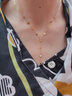 百泰首饰（BATAR JEWELLERY）生日礼物黄金项链女足金星星项链5G五角星锁骨链AB面金链子 3.11g 实拍图