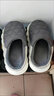 安尚芬居家防臭棉拖鞋男士大码秋冬季加绒室内保暖防滑软厚底地板拖女款 深灰 42-43 标准码 实拍图