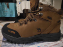 骆驼（CAMEL）户外登山鞋牛皮防滑耐磨高帮徒步鞋男防水专业徒步鞋女靴爬山运动 FB12234413，深卡其，男 43 实拍图