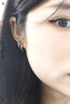 榛橙 S999足银素圈耳环女高级感简约耳圈ins风睡觉免摘情侣款耳钉新款养耳洞时尚耳扣 【通体999银】12mm一只+10mm一只 银色 实拍图