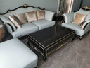 梦美斯宣美式轻奢实木真皮沙发欧式新古典奢华客厅家具整装法式组合沙939 三人+单人+脚踏(进口纳帕真皮) 实拍图