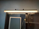 炬胜卫生间镜前灯  防水防雾浴室卫生间镜柜灯北欧梳妆台灯可伸缩镜灯 黑色50cm-12W三色光 实拍图
