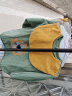 南极人儿童罩衣防水围裙秋冬季男女孩宝宝吃饭罩衣防脏灯芯绒婴儿反穿衣 泰迪绒米色 90（建议0-2岁） 实拍图