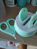 爱贝迪拉（AIBEDILA） 婴儿指甲剪套装宝宝指甲剪刀新生儿专用防夹肉指甲钳婴幼儿童 薄荷绿【基础款】 实拍图