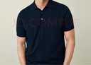 汉尼（HANY）【100PIMA棉】polo衫男短袖纯棉意式针织商务男士休闲针织t恤夏季 迪里蓝色 【翻领3粒扣】 XL 【建议150-170斤】 实拍图
