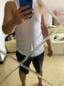 七匹狼男士背心男纯棉修身型健身运动背心打底衫修身跨栏吊带汗衫内衣 （白色+麻灰）2件装纯棉吸汗透气 XL (推荐体重130-150斤) 实拍图