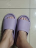 沐候日式高端EVA踩屎感凉拖鞋女夏季浴室洗澡防滑男士大码居家用 紫色-波浪按摩 35-36 （适合35-36） 实拍图