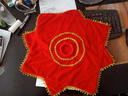 华敏 舞蹈手绢花考级专用跳舞八角巾东北秧歌二人转儿童广场舞手帕 成人款红色大号一对 实拍图