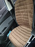 車格仕汽车坐垫通用冬季毛绒加厚三件套单片后排座垫防滑保暖绒座套车载 咖啡棕三件套-方形款带靠背 实拍图