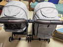 babynest双胞胎婴儿推车可坐可躺可拆分轻便折叠高景观新生儿童双人0-3岁 [酷炫黑+睡篮]*2[四代] 实拍图