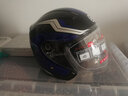 雅马哈摩托车电动车头盔3C认证男女四季轻便安全帽四分之三盔春夏 蓝剑（贴面版型） M 实拍图