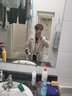 HOUQIYE毛呢大衣男秋冬新款男女韩版宽松加厚中长款过膝情侣呢子风衣外套 F216白色1 S （80-100斤） 实拍图