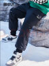雪中飞（SNOWFLYING）雪中飞童装男童羽绒裤冬季新款儿童裤子中大童女童工装羽绒裤 黑色 160cm 实拍图
