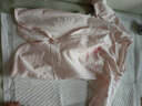 童泰春夏薄款0-6个月新生儿婴幼儿宝宝居家纯棉蝴蝶哈衣2件装 粉色 59cm 实拍图