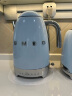 SMEG斯麦格 意大利复古电热水壶不锈钢1.7L 烧水壶保温 恒温电水壶KLF04 粉蓝色 1.7L 实拍图