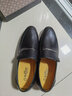 金利来（Goldlion）男鞋2026新款商务正装鞋套脚皮鞋男真皮软皮软底休闲鞋一脚蹬 黑色53372022101A 39 实拍图