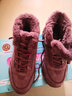 斯凯奇（Skechers）女鞋春加绒厚底老爹鞋中帮雪地靴防滑休闲鞋167338 实拍图