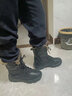 全洲狼 雪地靴男冬季新款东北棉鞋男大码抗寒防水加绒保暖轻便防滑靴子 黑色棉鞋2103 加绒 45 (275mm) 实拍图
