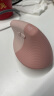 罗技（Logitech）Lift人体工学鼠标 垂直鼠标 小手鼠标 无线蓝牙鼠标 3台设备秒切换 带Logi Bolt接收器 粉色 实拍图
