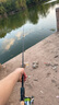 汉鼎幻翎路亚竿远投泛用竿鲈鱼翘嘴微物路亚竿纺车轮水滴轮直柄单杆 2.44米 直柄ML远投竿 钓翘嘴推荐 实拍图