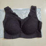 美舒雅婷运动内衣女婴儿棉性感胸罩聚拢无痕文胸收副乳蕾丝背心式 优雅黑【1件装】 L码 建议100-120斤 实拍图