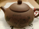倒把西施 紫砂壶纯手工宜兴紫砂泡茶壶茶具套装 紫泥东坡石瓢 刻绘石瓢 实拍图