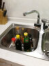 卓浴卫浴水槽双槽不锈钢洗菜盆厨房洗菜池洗碗池双盆配抽拉龙头 豪华版81*43水槽（201）抽拉套装 实拍图