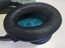 比博欧适用博士BOSE QuietComfort35耳机套qc35二代头戴式耳机海绵套耳套QC35II耳罩棉垫头梁垫耳机配件 【黑色一对+蓝色垫子】羊皮款 实拍图