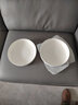 瓷秀源 纯白骨瓷盘子陶瓷碟子菜盘饭盘牛排盘西餐盘简约瓷器可定制 8英寸饭盘2个 直径 20.2cm 实拍图