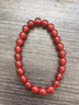 菜百首饰新年礼物 时尚玛瑙手串男女款  定价 JS 红玛瑙手串8mm 实拍图