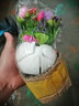 绿秀 仿真花套装假花摆件塑料花含花瓶花束仿真植物盆景餐桌装饰花 圆杯/薰衣草紫色 含塑料盆 实拍图