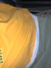 遥渠（YAO QU）短袖T恤男夏季韩版潮流宽松半袖T恤学生潮牌上衣青少年短袖t恤 黄色 XL 实拍图