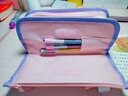 笔袋女孩男孩小学生新款流行笔袋ins日系大容量火山笔袋可爱文具盒初中女铅笔盒男童女童文具袋铅笔 新火山-黑色 实拍图