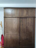 沃木 实木衣柜 推拉门现代简约家用大衣柜衣橱 橡木卧室衣柜储物柜 顶柜（1.8米）【FS-308-02】 实拍图