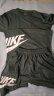 欧联霸运动套装短袖男夏季跑步服休闲两件套速干衣T恤五分裤足球训练服 灰色 L（建议100-120斤） 实拍图