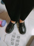 九寸阳光 日系小皮鞋女2025春新款英伦风黑色厚底乐福鞋jk制服一脚蹬单鞋 玛丽珍小皮鞋【黑色36码】 实拍图