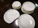 晟普纯白骨瓷盘子碗套装菜盘家用陶瓷碟子网红6寸7寸8寸深盘餐盘餐具 9英寸菜盘4个 实拍图