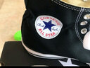 匡威（Converse）官方All Star经典帆布男女高帮休闲运动鞋黑色101010 101010/黑色 44.5 实拍图
