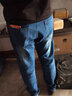 雅鹿牛仔裤男春秋季青年直筒潮流长裤男士宽松弹力裤子加绒加厚男装 蓝灰色 31 实拍图