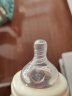 贝儿欣（BABISIL） 宽口径硅胶奶嘴 新生儿婴儿防胀气喝奶 欣美奶嘴 LL号 1只装 S号 慢流速0-4个月 实拍图