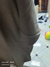 欧替西【两件装】纯棉纯色短袖T恤男同款全棉圆领打底衫潮半袖重磅厚实 卡其色+灰色 XL【建议穿125-135斤】 实拍图