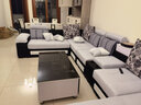 爵世佰家 科技布沙发大小户型客厅现代简约客厅家具 意式布艺沙发组合整装 豪华版【弹簧乳胶】皮感猫抓布 七件套4米+茶几电视柜 实拍图