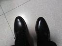 金利来男鞋四季新款商务正装鞋皮鞋男真皮透气系带男士鞋子大码小码 黑色 41 实拍图