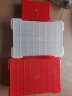 和一可塑 塑料零件盒 五金工具盒 平口物料元件盒螺丝配件箱收纳 长方形周转箱 工具箱套装电子元器盒 红色 8号245*170*75 实拍图