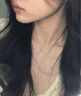 法蔻（farcoko）项链女小马蹄银镶钻锁骨链简约颈链生日礼物送女友老婆 小马蹄锁骨链 把你放在心中 实拍图