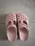 漂步洞洞鞋女凉鞋厚底花园凉拖鞋平底防滑孕妇户外涉水包头休闲沙滩鞋 杏粉色 37 实拍图