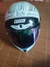GSB摩托车头盔3C认证四季通用电动车摩托车通勤竞速头盔男女盔361GT 白色太空舱配透明镜片+顺丰快递 XXL（建议58-59头围） 实拍图